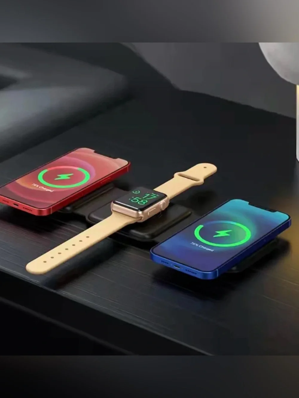 NWT AceHigh Trio Pro 3-in-1 Wireless Charging Dock
